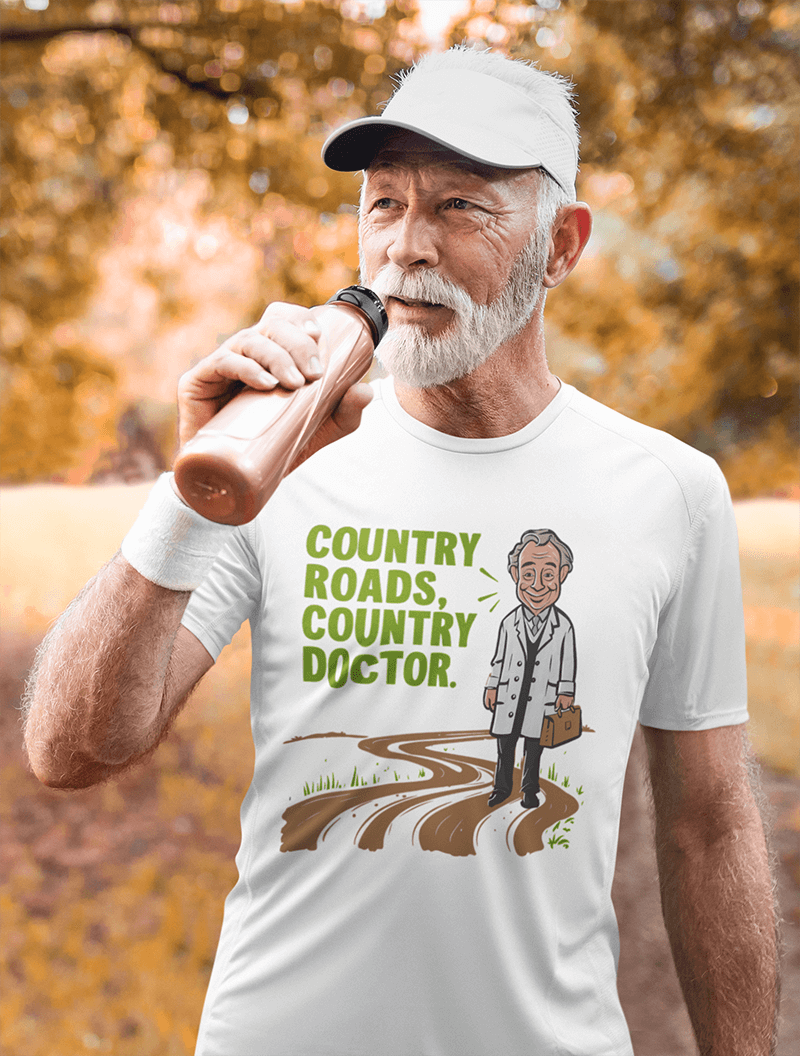 Country Road Country Doc  : Men's Cotton Crew Tee