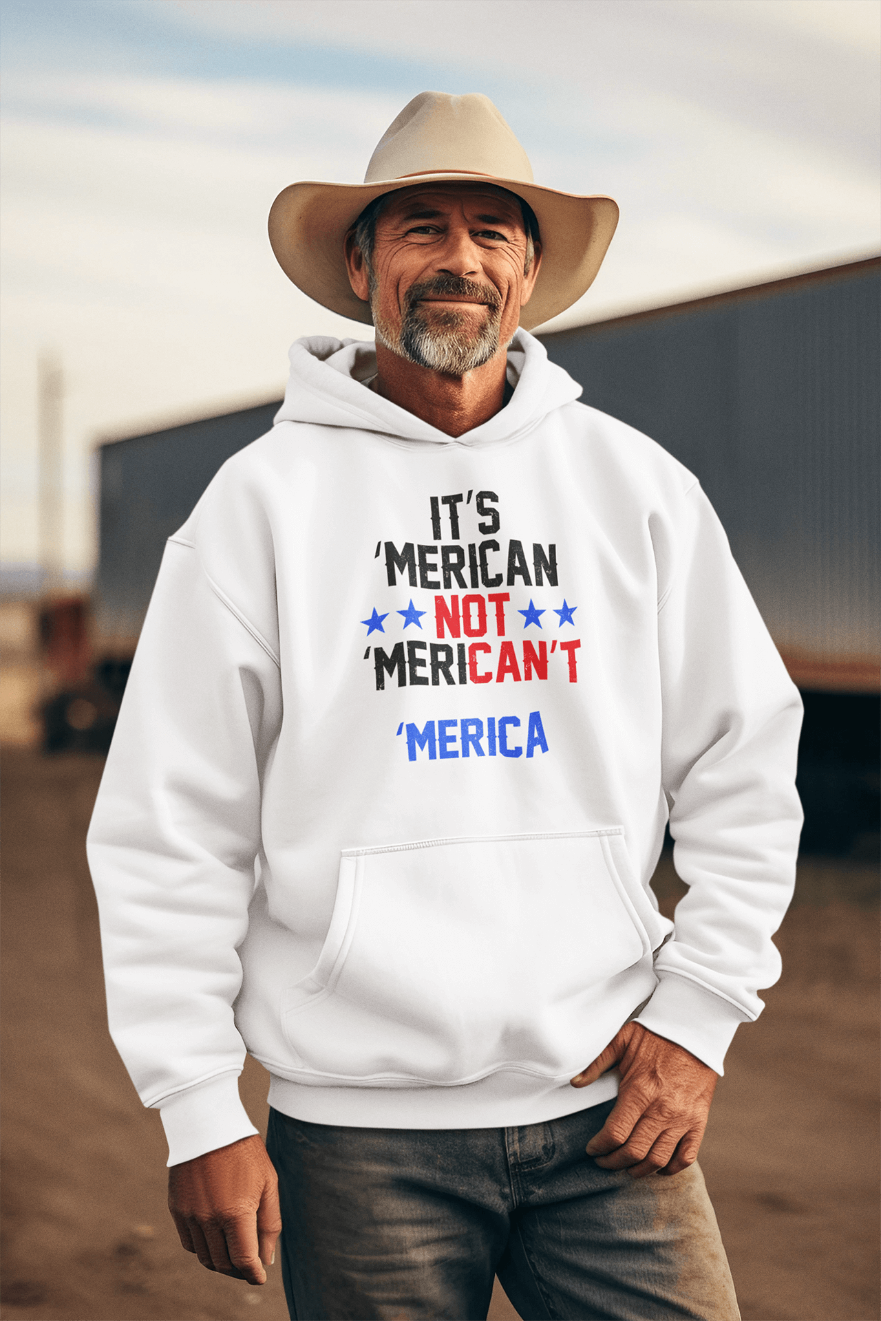 'Merican : Men's NUBLEND® Hooded Sweatshirt