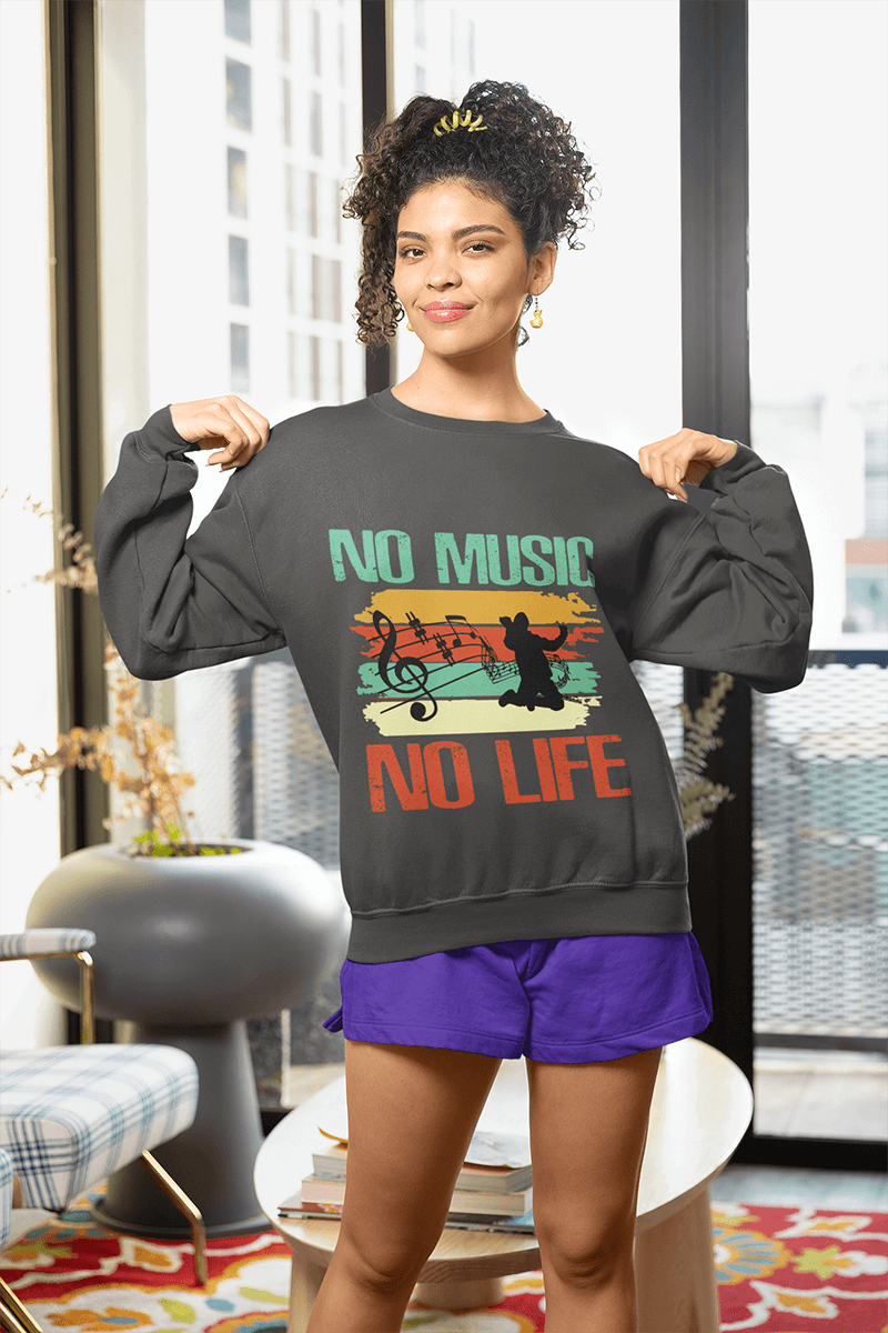 No Music No Life : Women's Champion Sweatshirt