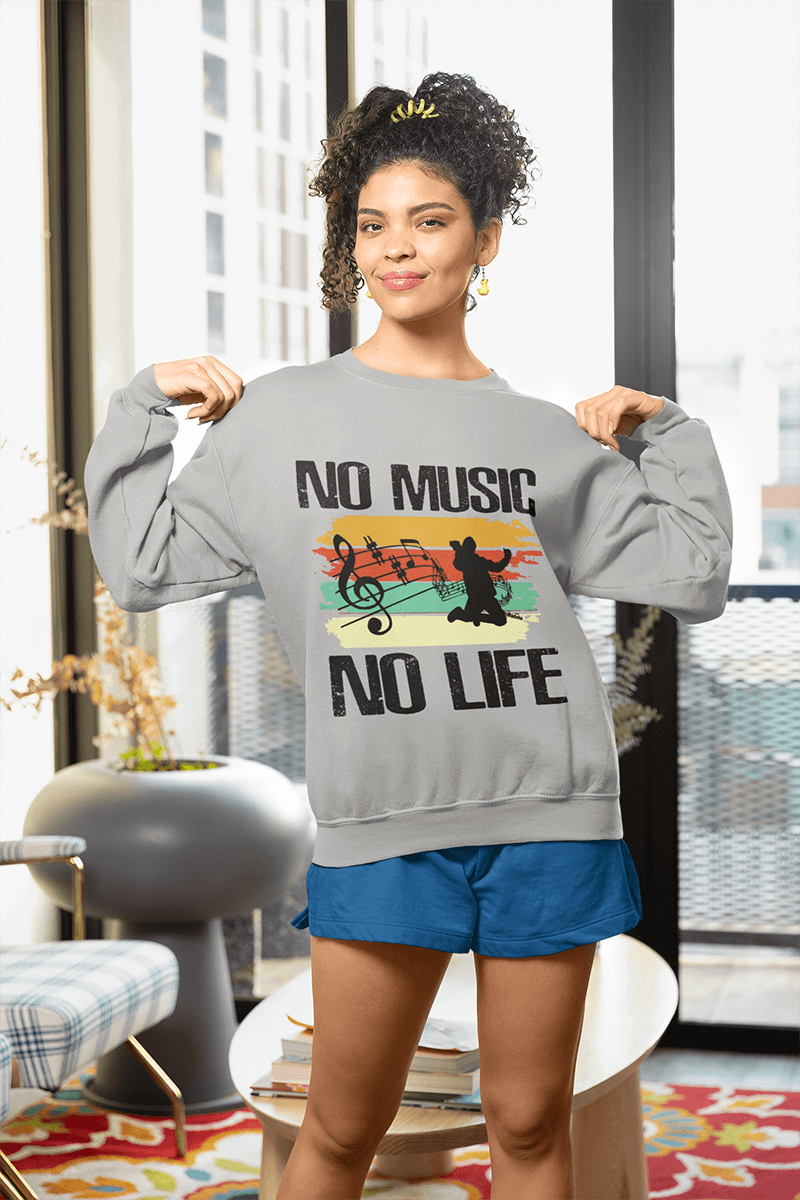 No Music No Life : Women's Champion Sweatshirt