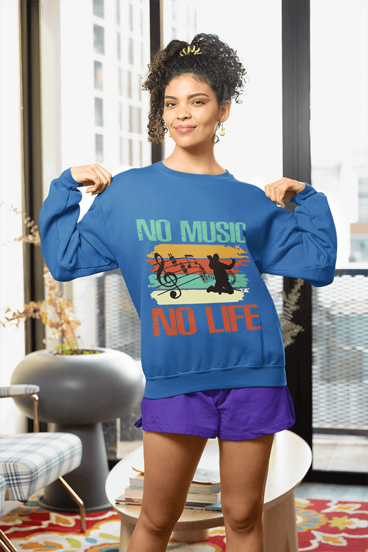 No Music No Life : Women's Champion Sweatshirt