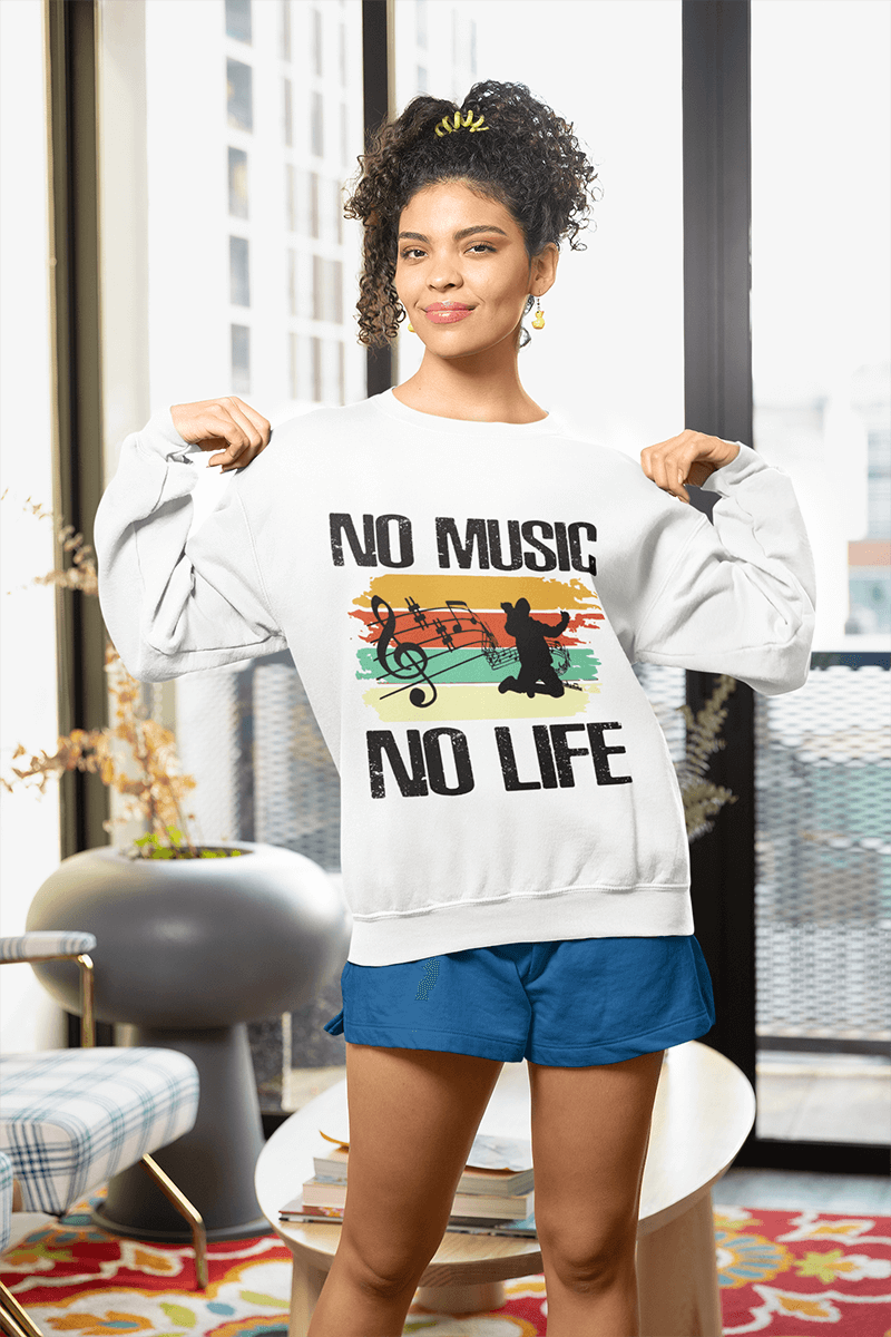 No Music No Life : Women's Champion Sweatshirt