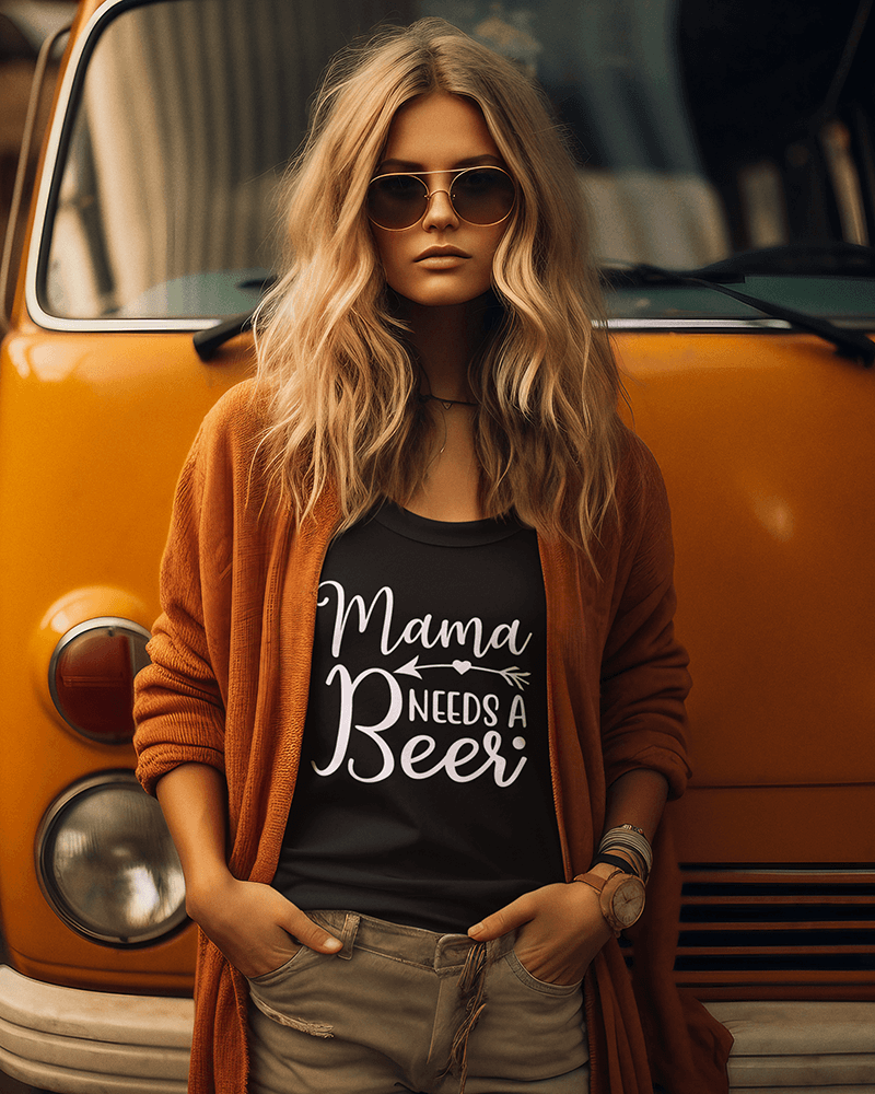 Moma Needs a Beer : Women's Ideal Racerback Tank