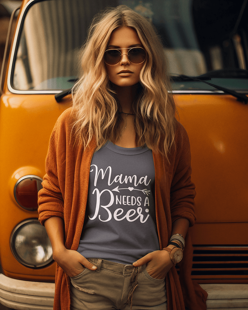 Moma Needs a Beer : Women's Ideal Racerback Tank