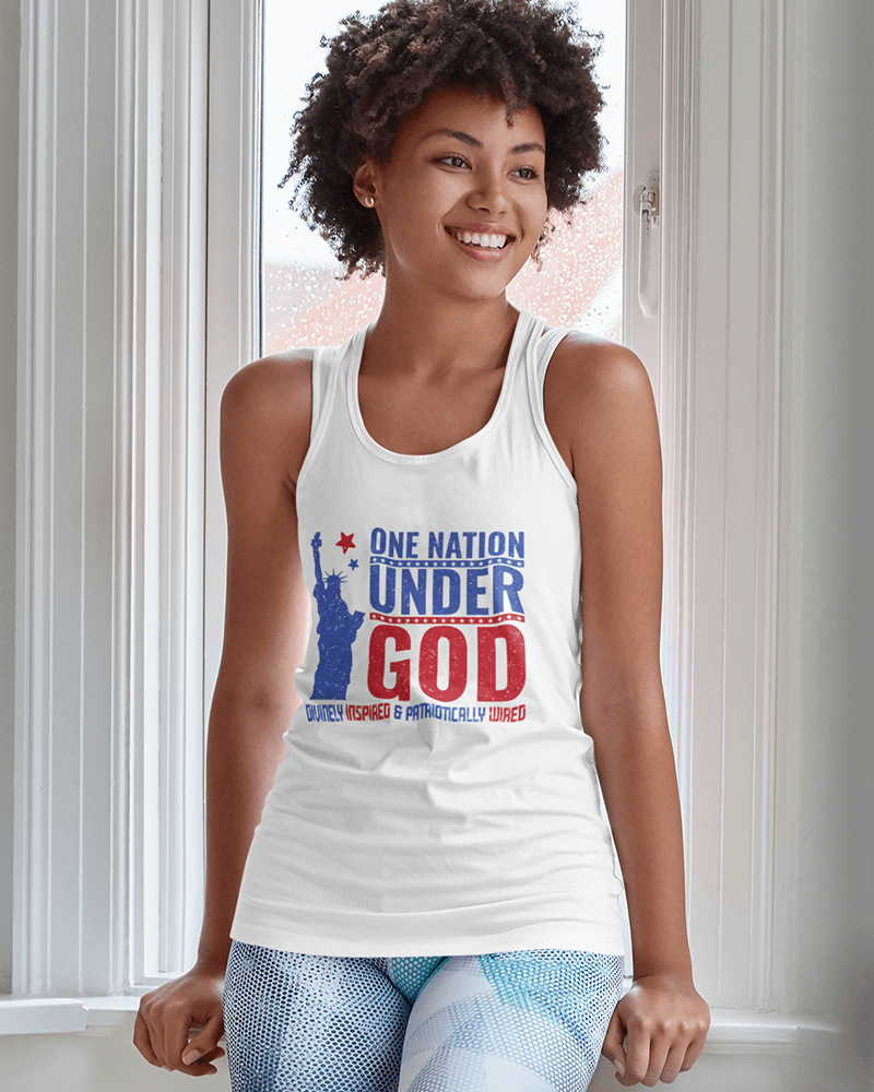 One Nation Under God : Women's Ideal Racerback Tank