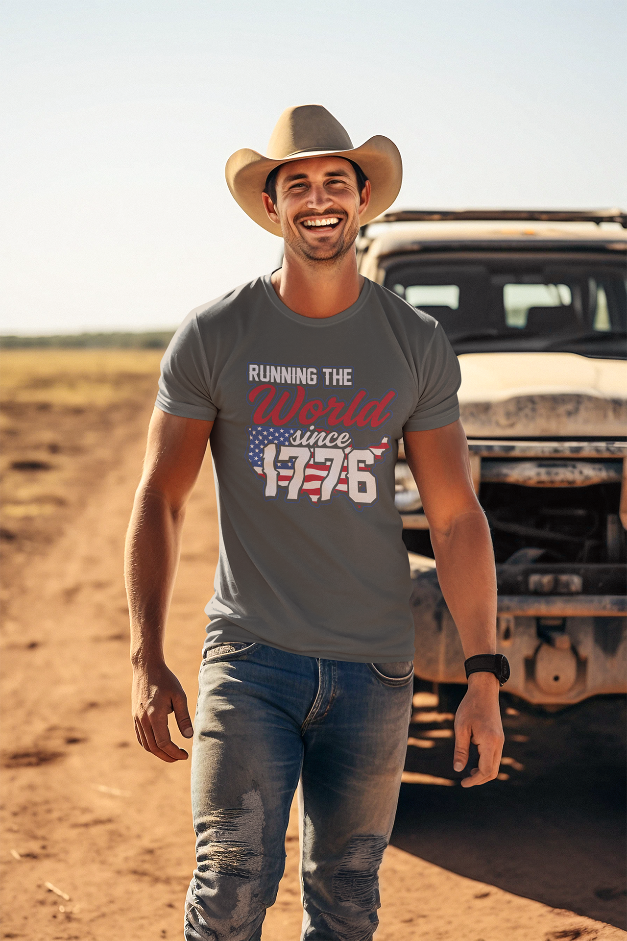 Since 1776 : Men's Cotton Crew Tee