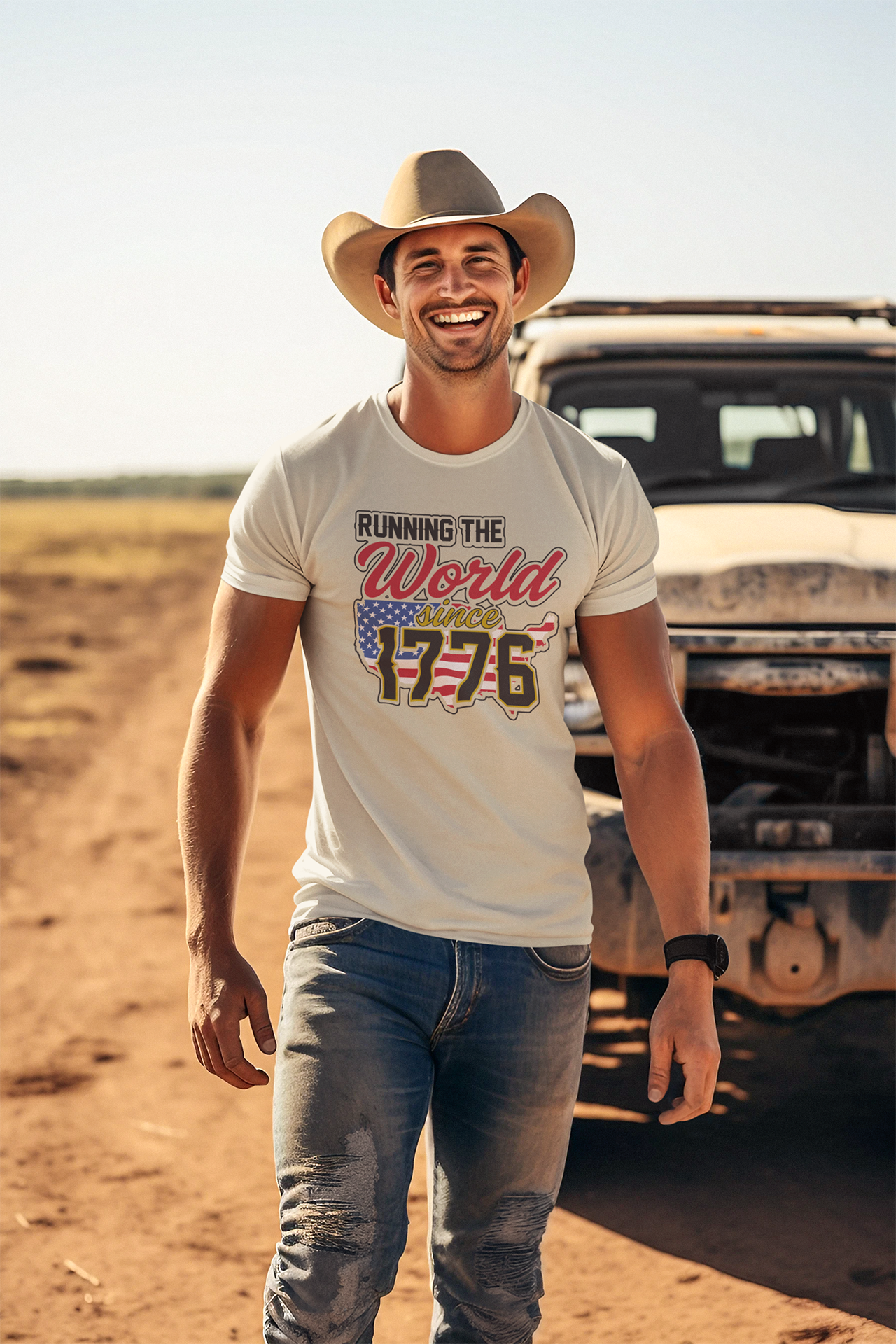 Since 1776 : Men's Cotton Crew Tee