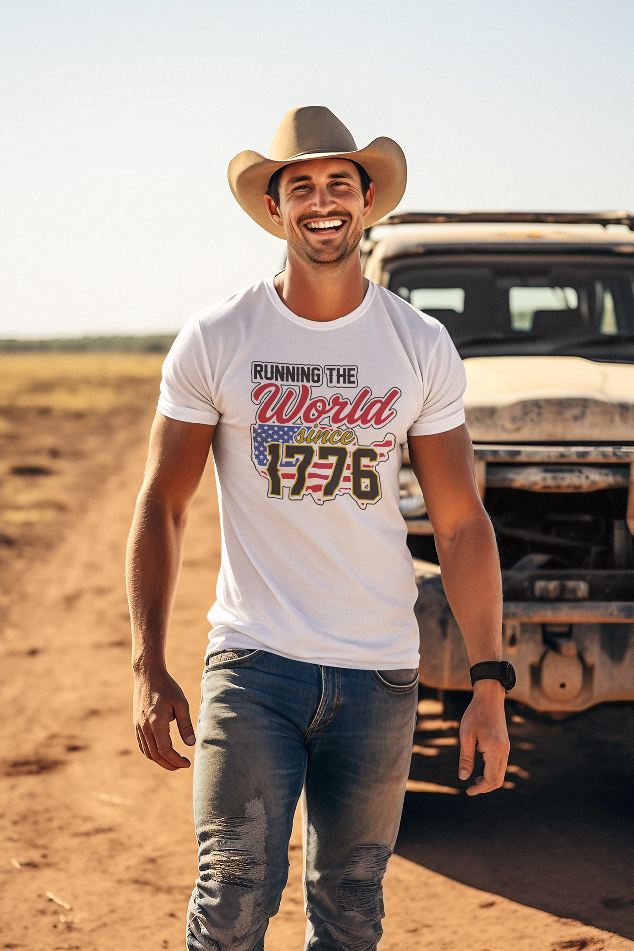 Since 1776 : Men's Cotton Crew Tee